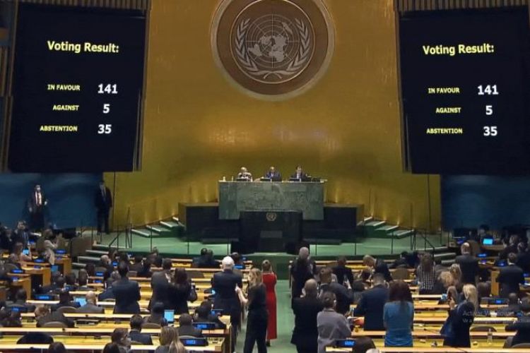 Una abrumadora mayoría de países condena en la ONU la invasión rusa