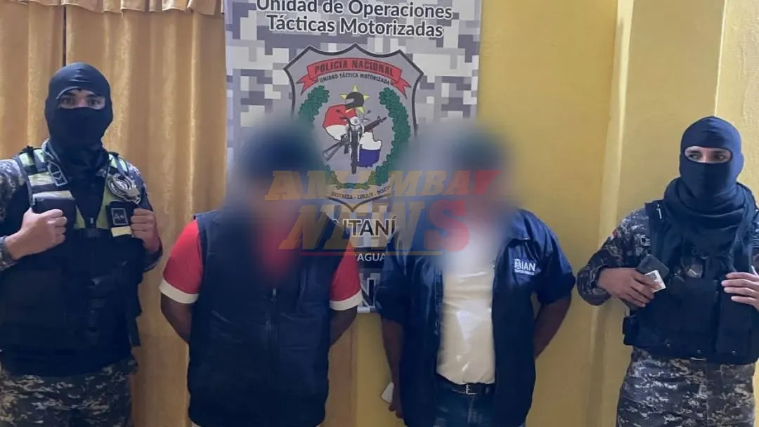 Detienen a dos hombres con presunta cocaína en San Pedro