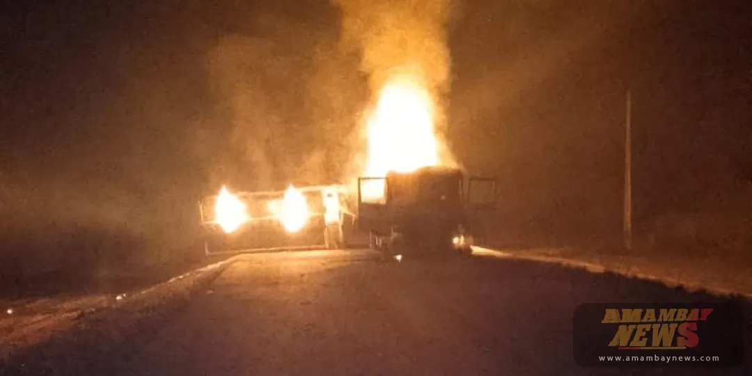 Camión cisterna con 32.000 litros de combustible se incendia tras aparatoso vuelco