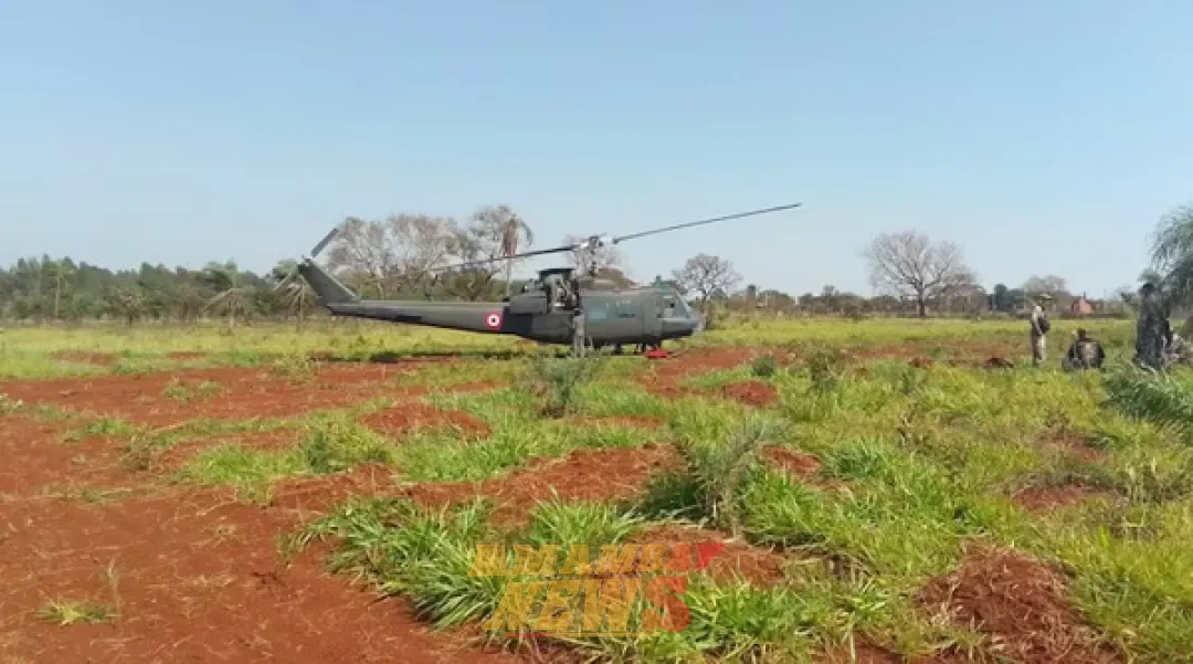 Helicóptero de Senad aterriza de emergencia en Pedro Juan Caballero