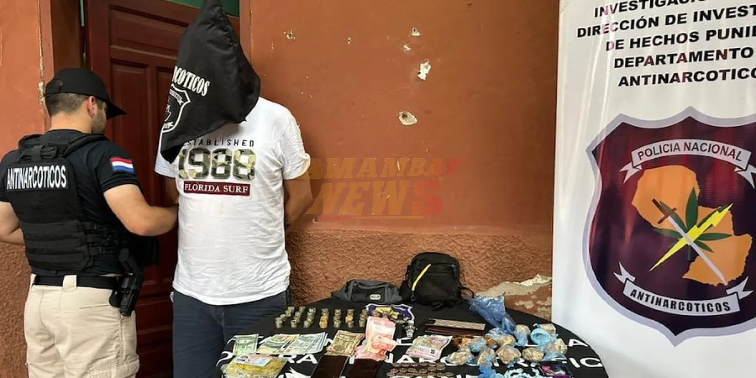 Cortan eslabón del microtráfico tras allanar domicilio en Fernando de la Mora