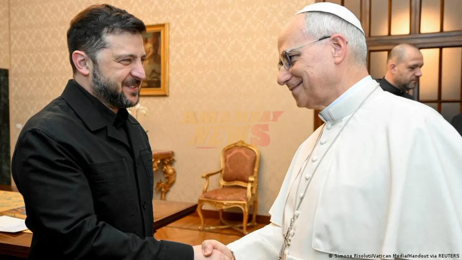 El papa expresó a Zelenski su deseo de una paz justa