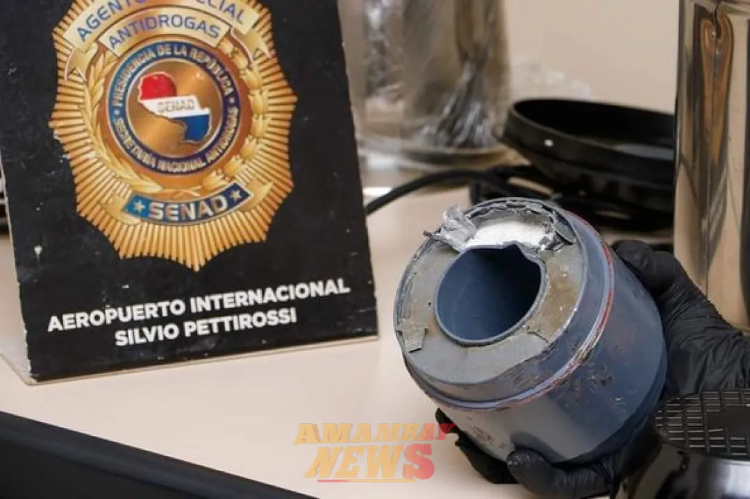 Descubren cocaína oculta en licuadora industrial que pretendía ser enviada a Madrid