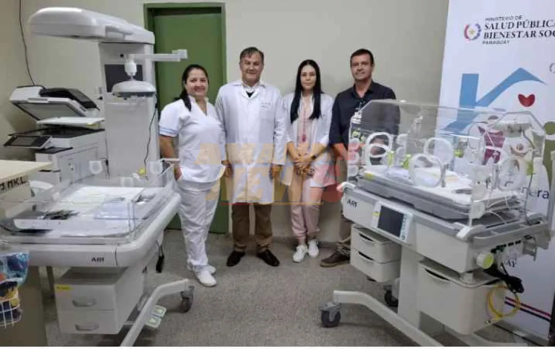 En Hospital General de Luque entregan nuevos equipos para UTI Neonatal