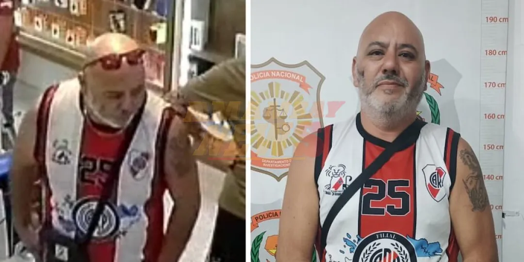 Hincha argentino llegó para alentar a River, pero antes hurtó un celular