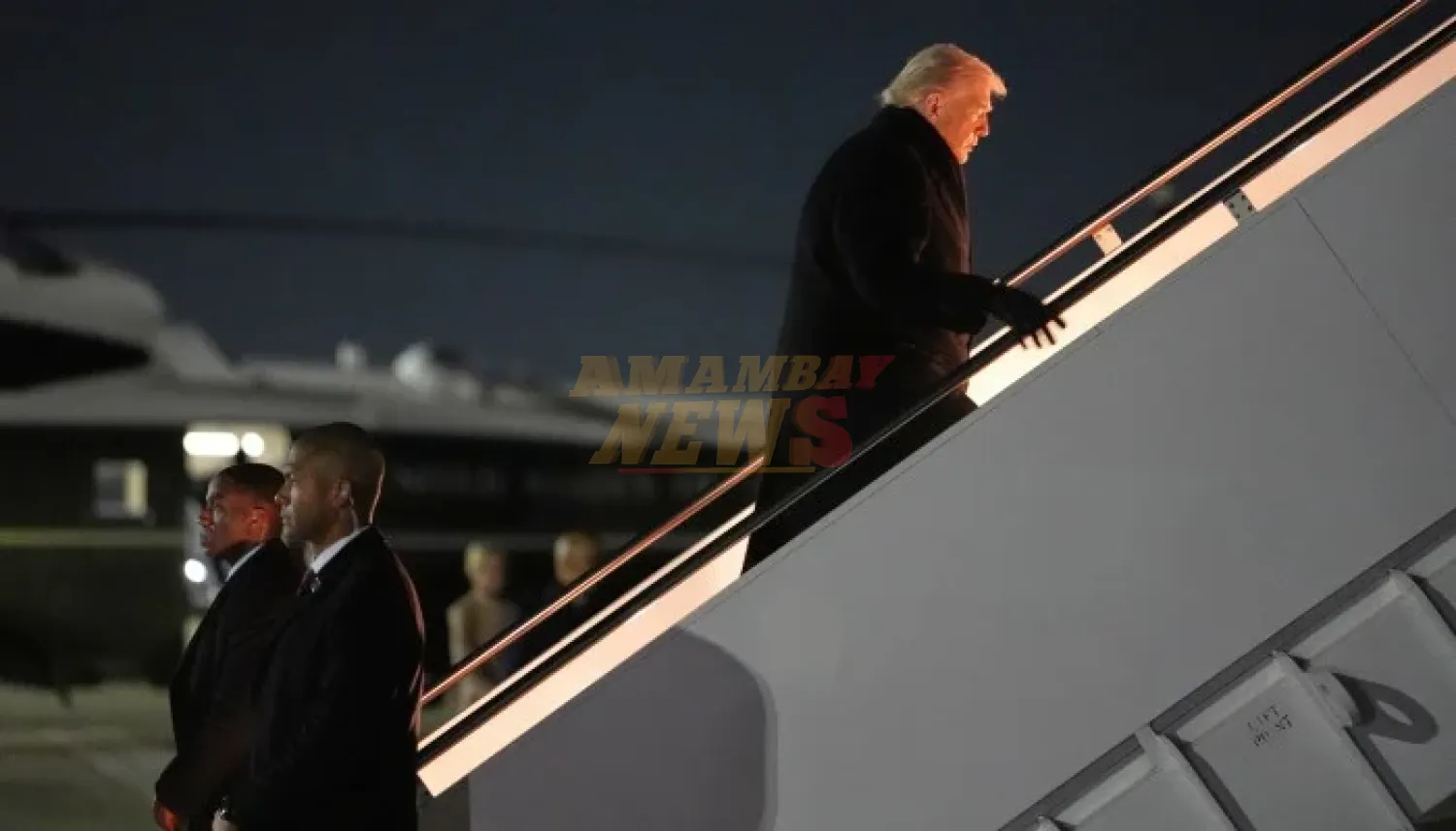 Avión de Trump sufre desperfecto cuando viajaba a Suiza
