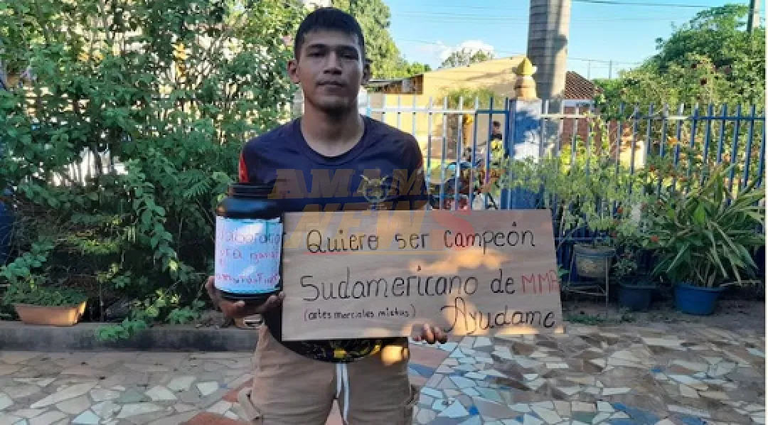 Boxeador busca ayuda para pelear en Sudamericano de MMA
