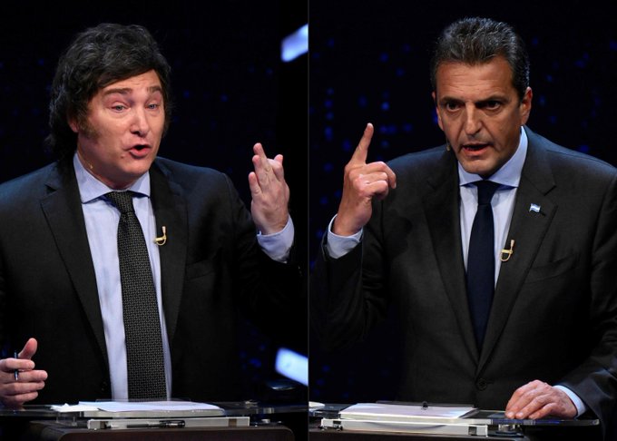 Massa y Milei cruzan ataques en último debate