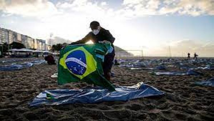 Brasil registra 434 muertes por Covid-19 en las últimas 24 horas