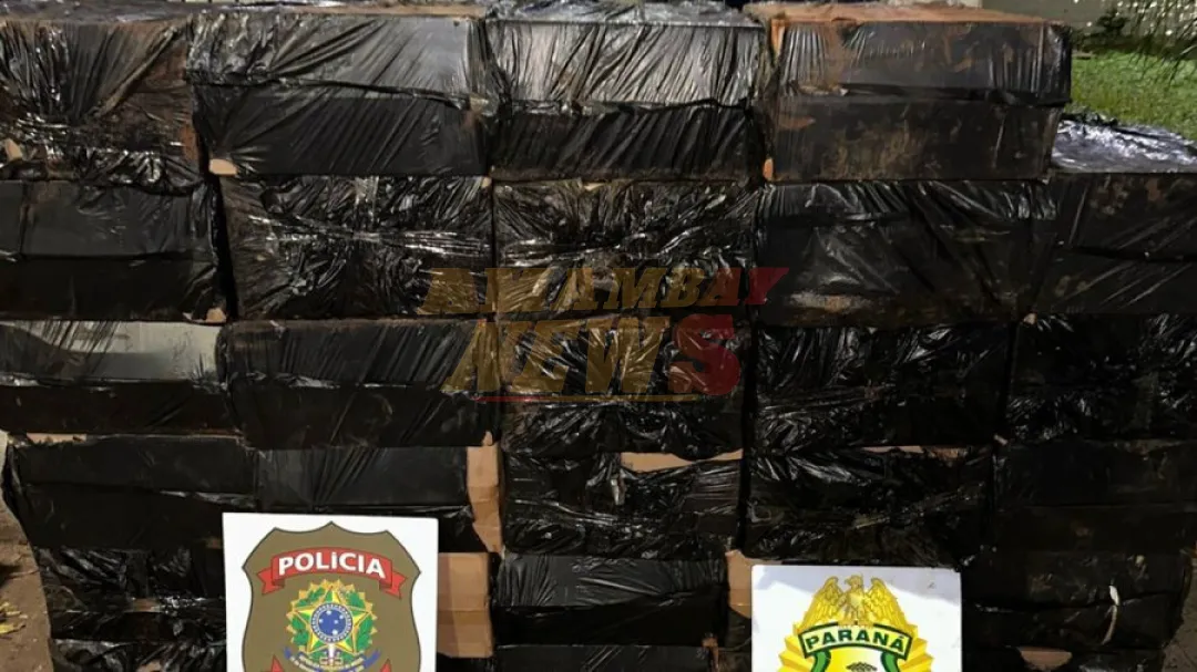 Policía brasileña incauta unas 400 cajas de cigarrillos
