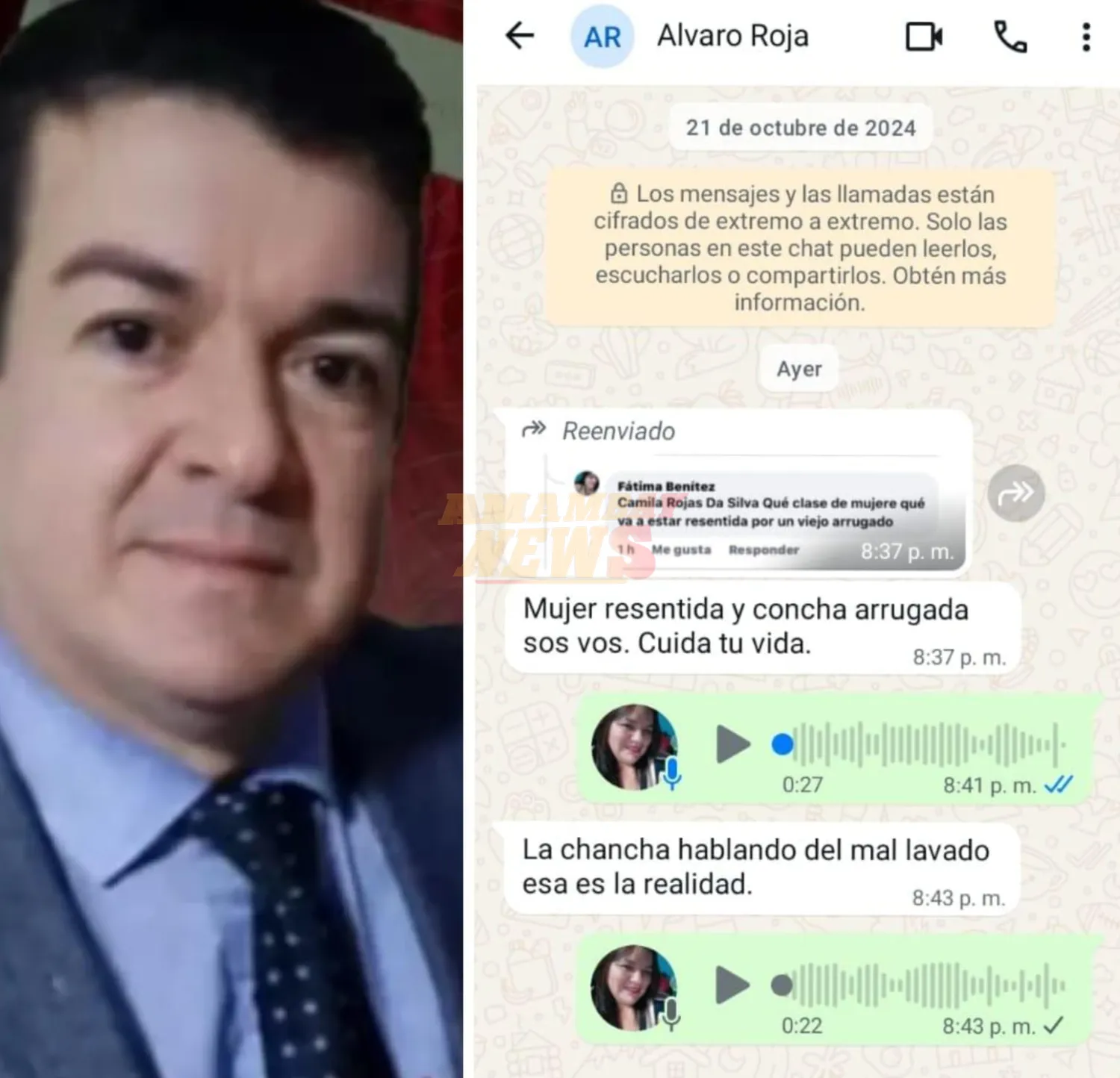Denuncian al juez Álvaro Rojas por violencia verbal contra una mujer en Pedro Juan Caballero