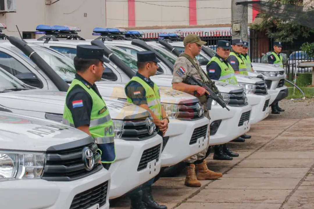 Se entregan 14 nuevas patrullas para reforzar operativos policiales en Caaguazú