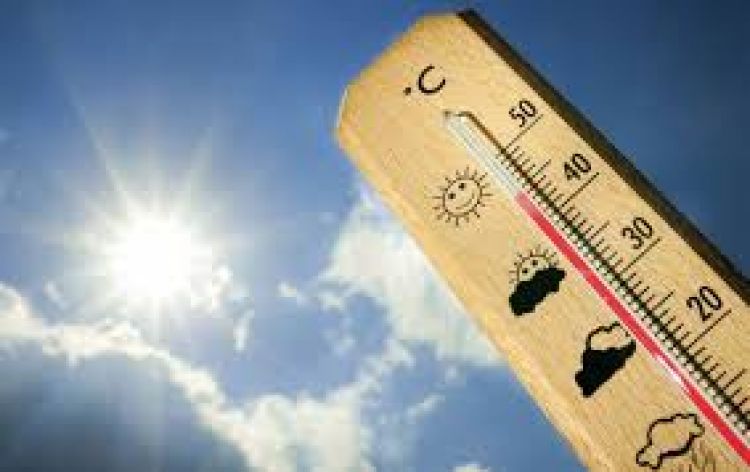 Lunes con aumento de temperatura y disminución de nubosidad