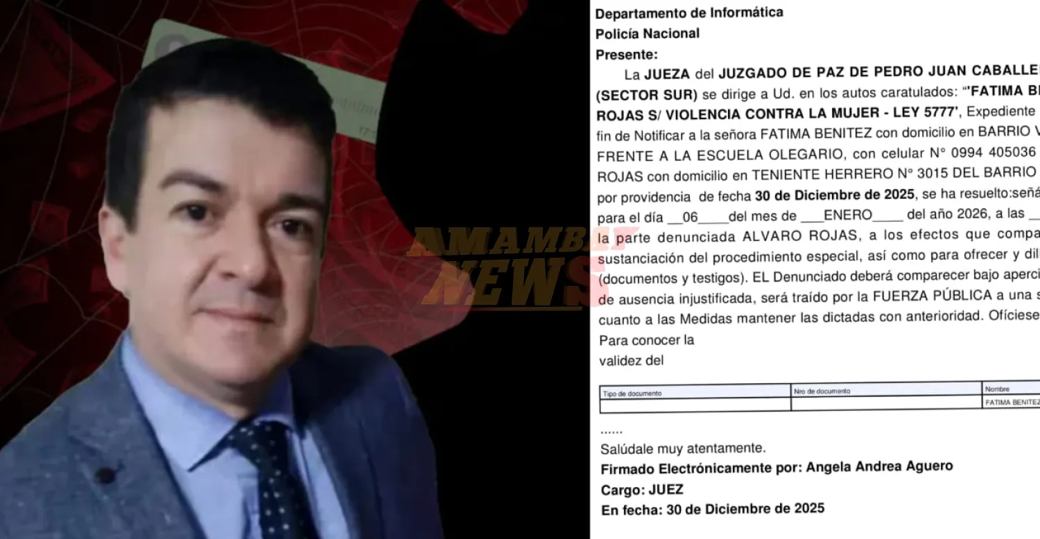 Juez Alvaro Rojas elude a Jueza de Paz y podrá ser convocado por la fuerza pública