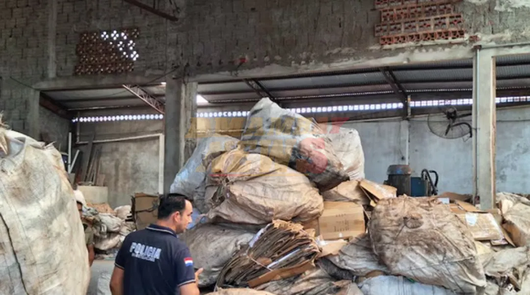 Incautan toneladas de desechos reciclables en Pedro Juan Caballero