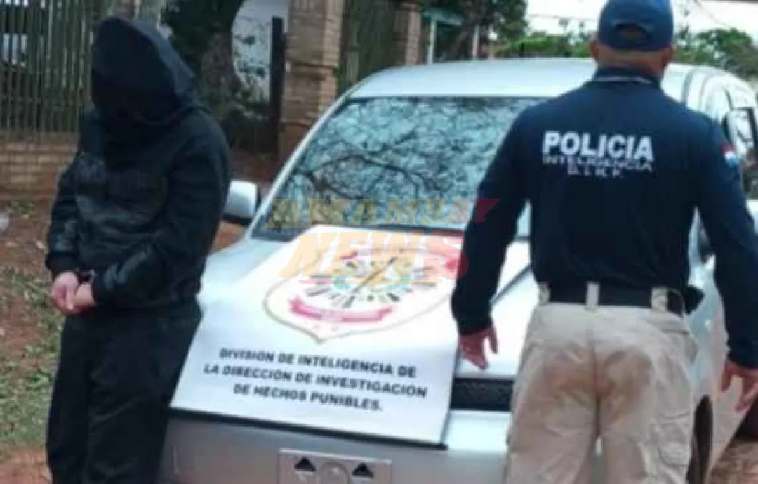 Aprehenden a presunto integrante de banda criminal dedicada al robo y hurto de vehículos en Coronel Oviedo