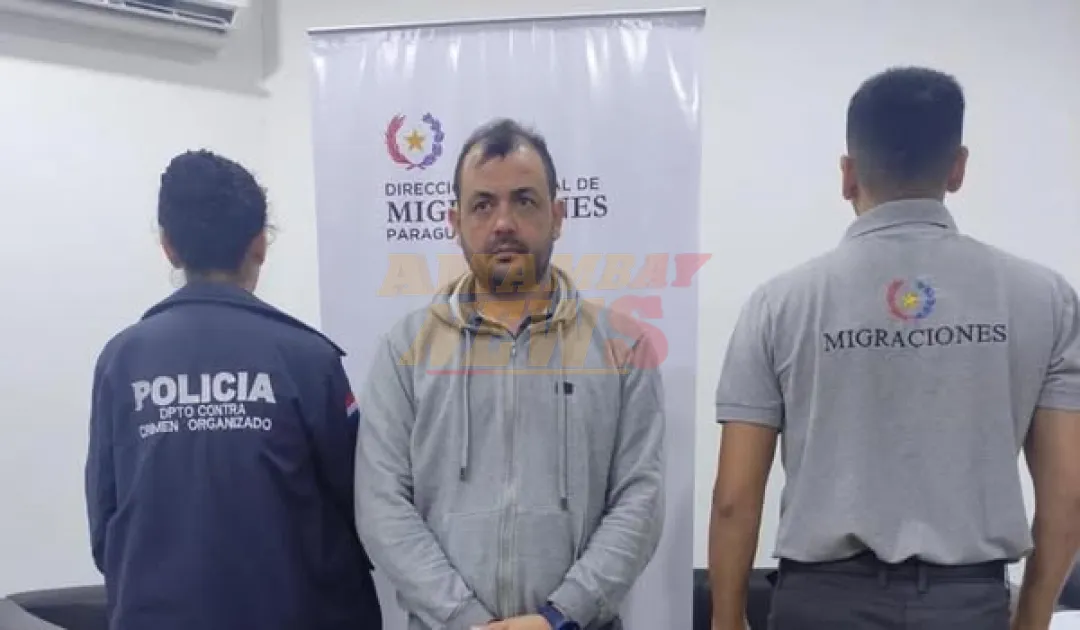 Prófugo brasileño fue interceptado y capturado durante el control migratorio en el Aeropuerto Silvio Pettirossi
