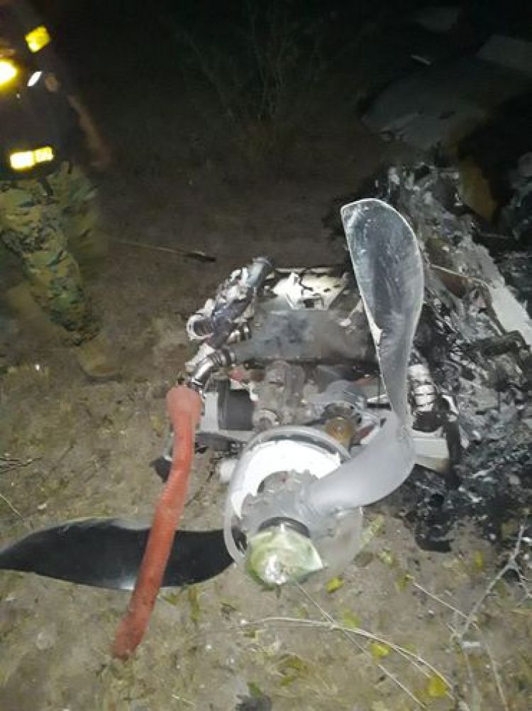 Hombre muere calcinado tras accidente aéreo en el Chaco