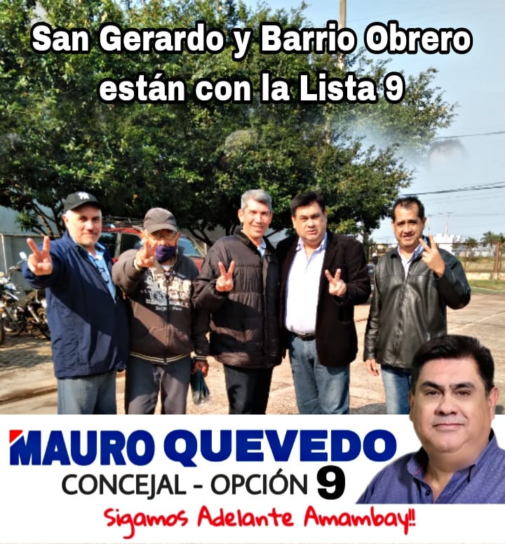 Mauro Quevedo agradece apoyo de los dirigentes del PLRA, de los barrios Obrero y San Gerardo