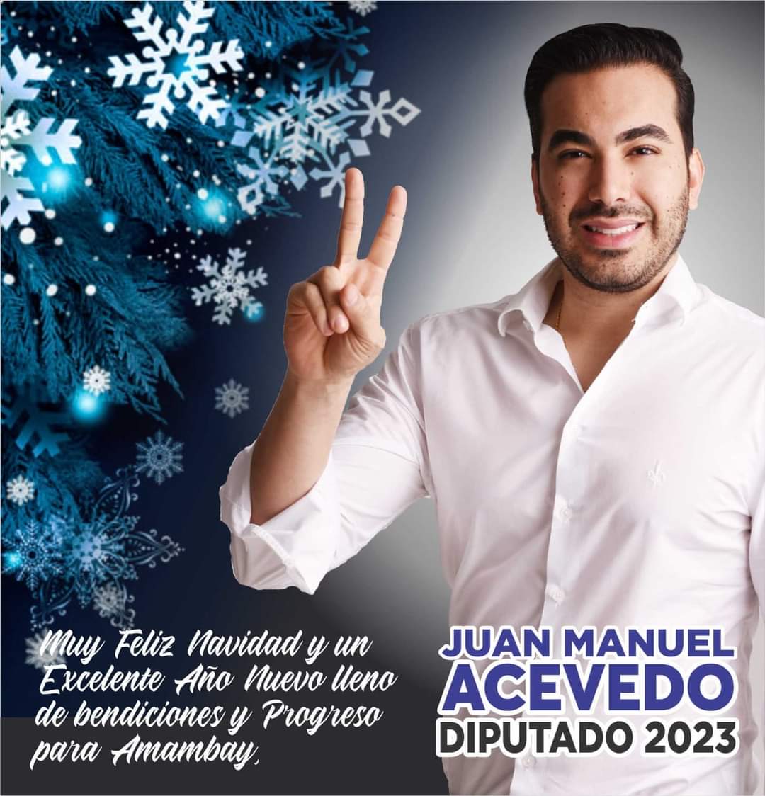 Juan Manuel Acevedo: El mejor adorno de Navidad es una gran sonrisa ¡Feliz Navidad!