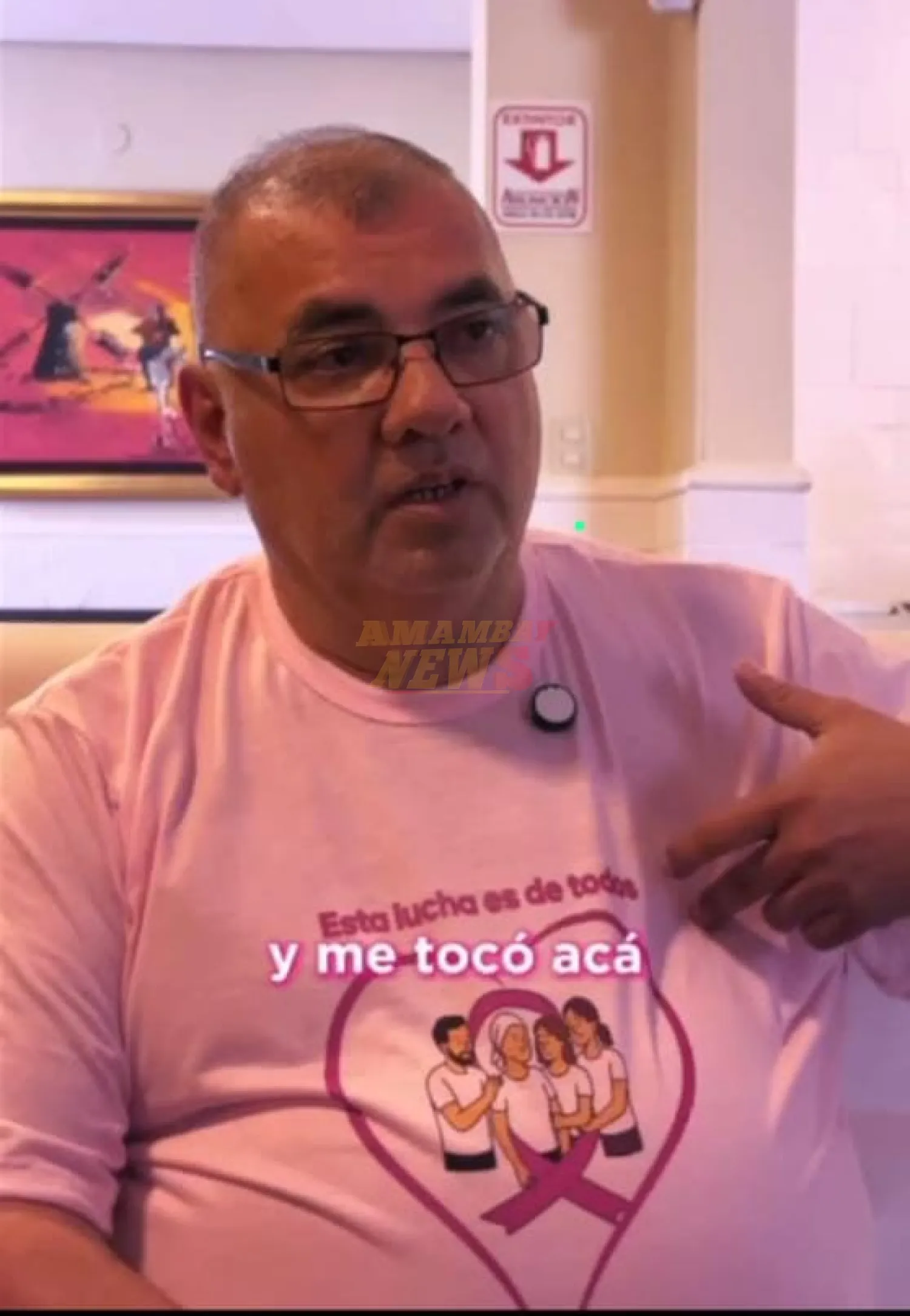 VIDEO: La historia de superación de Julio César Vega Villalba, tras el cáncer de mama