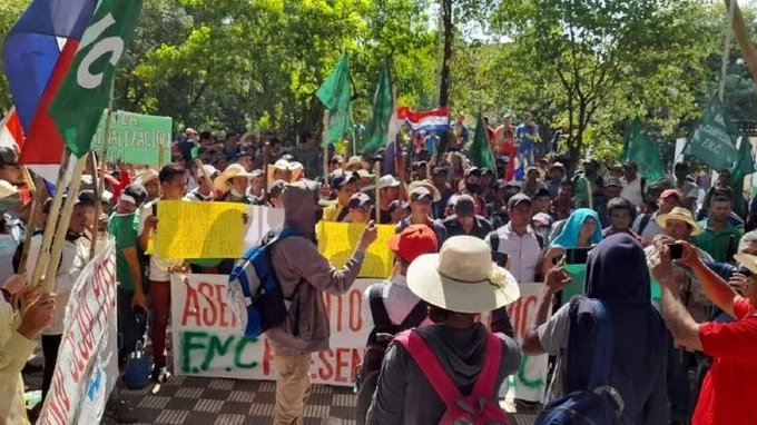 Campesinos anuncian marcha anual para el próximo 30 de marzo en Asunción