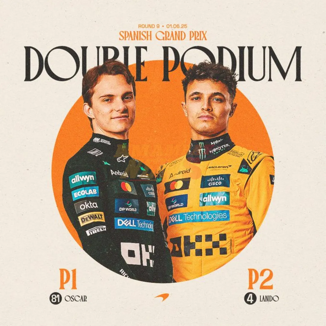 Oscar Piastri conquista el GP de España y McLaren aumenta su dominio con el 1-2