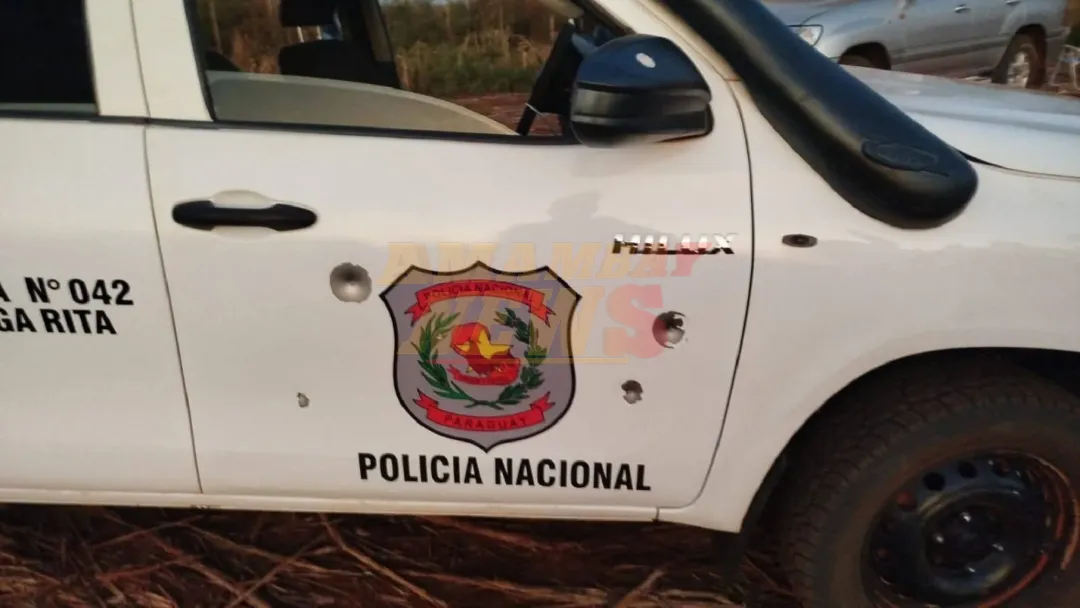 Desconocidos atacan a balazos una patrullera de la Policía Nacional en Yhú
