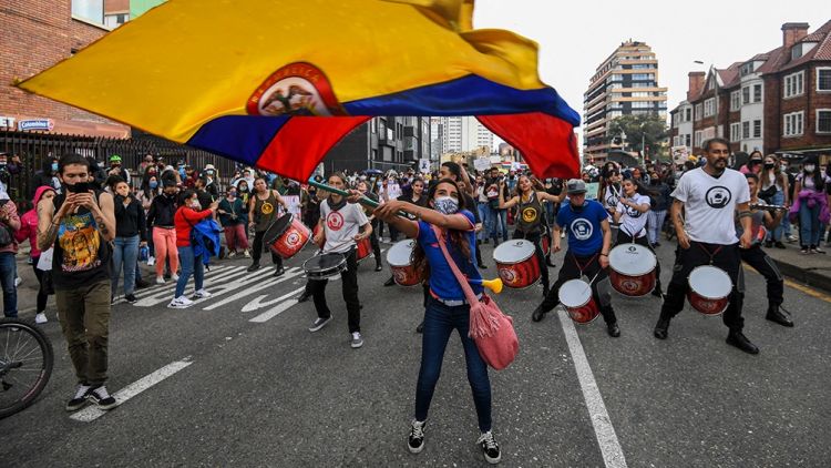Un nuevo día de movilizaciones en Colombia
