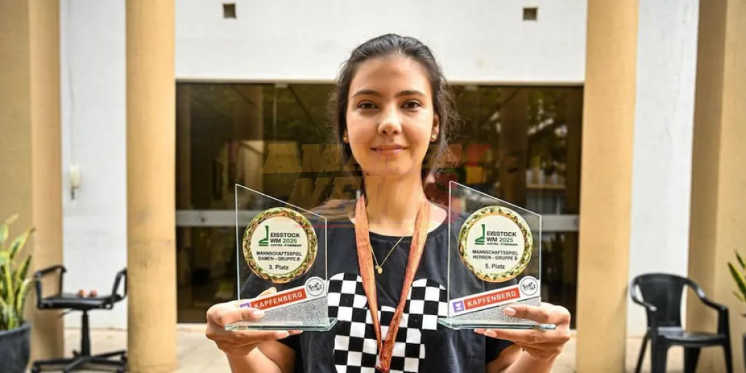 Atleta paraguaya sobresalió en Austria y subió al podio en Mundial de Icestock