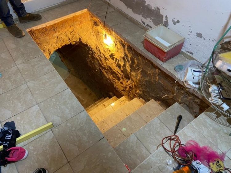 Senad detecta construcción de un sótano para laboratorio de drogas