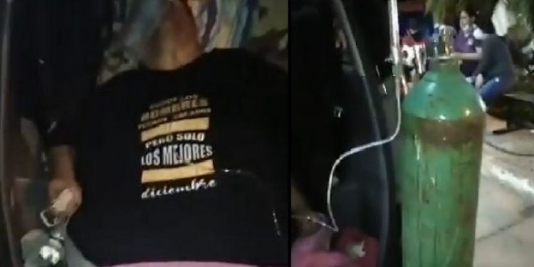 Paciente con covid estuvo conectado a un oxigeno durante 9 horas en la valijera de un vehículo