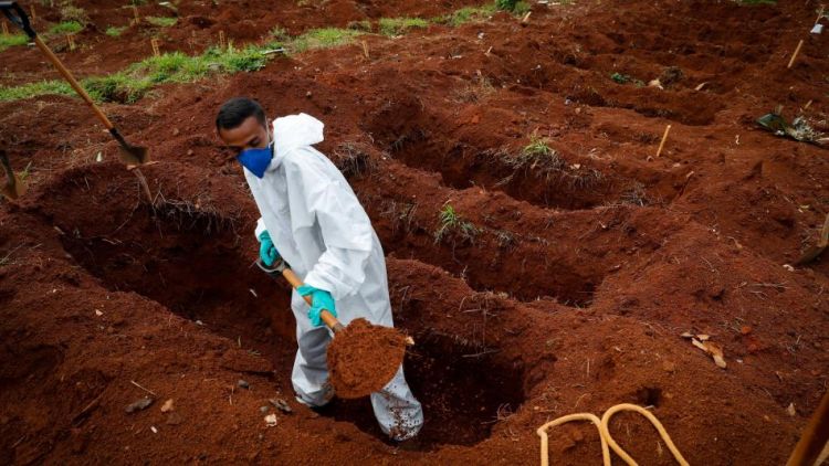 Covid: Brasil reporta 3.368 muertes en 24 horas