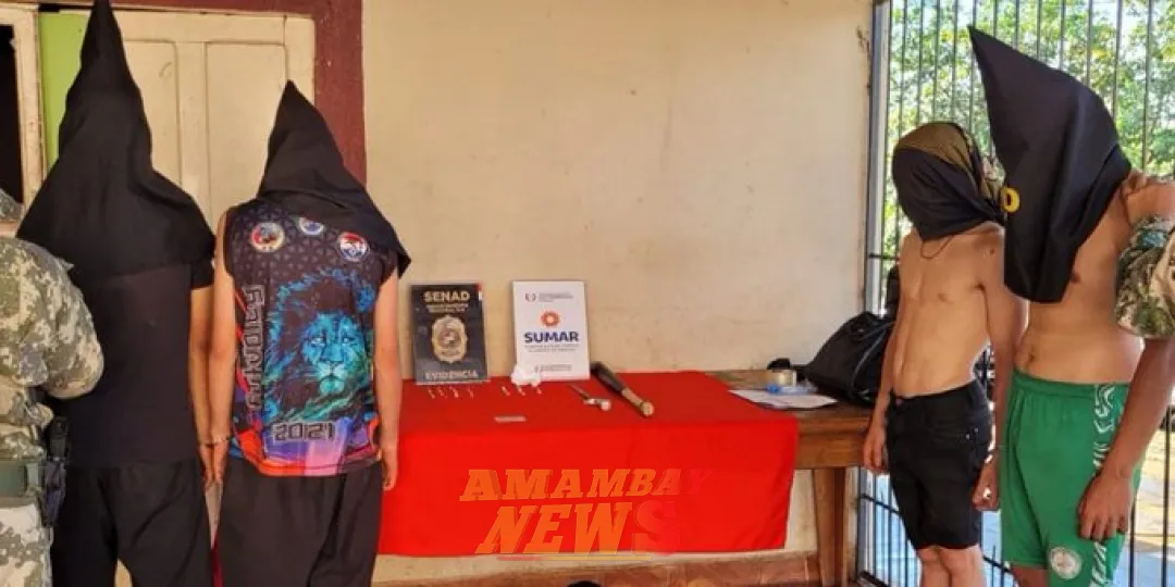 SENAD captura a 4 distribuidores de crack en Ciudad del Este