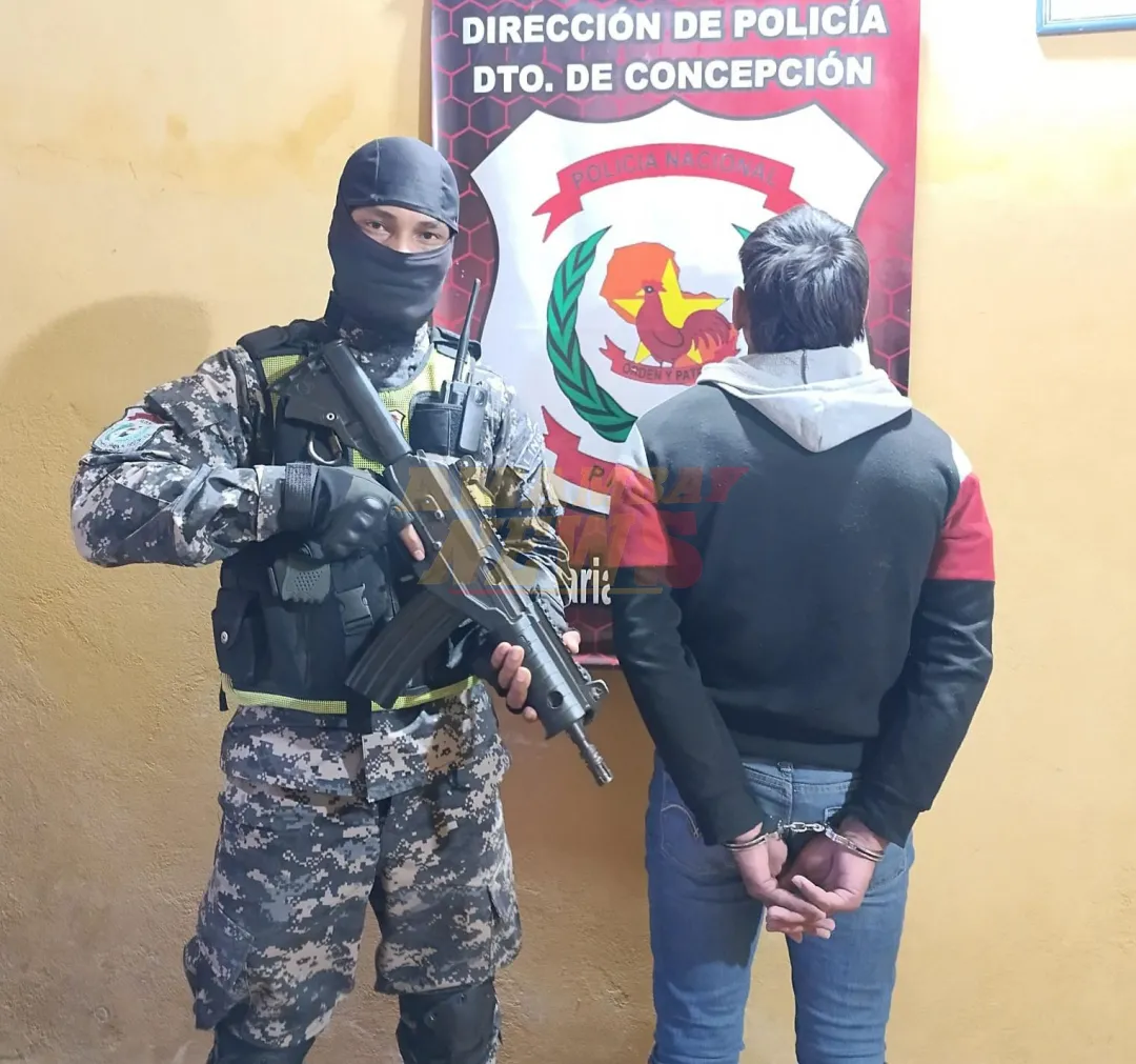 Joven aprehendido por robo en Concepción