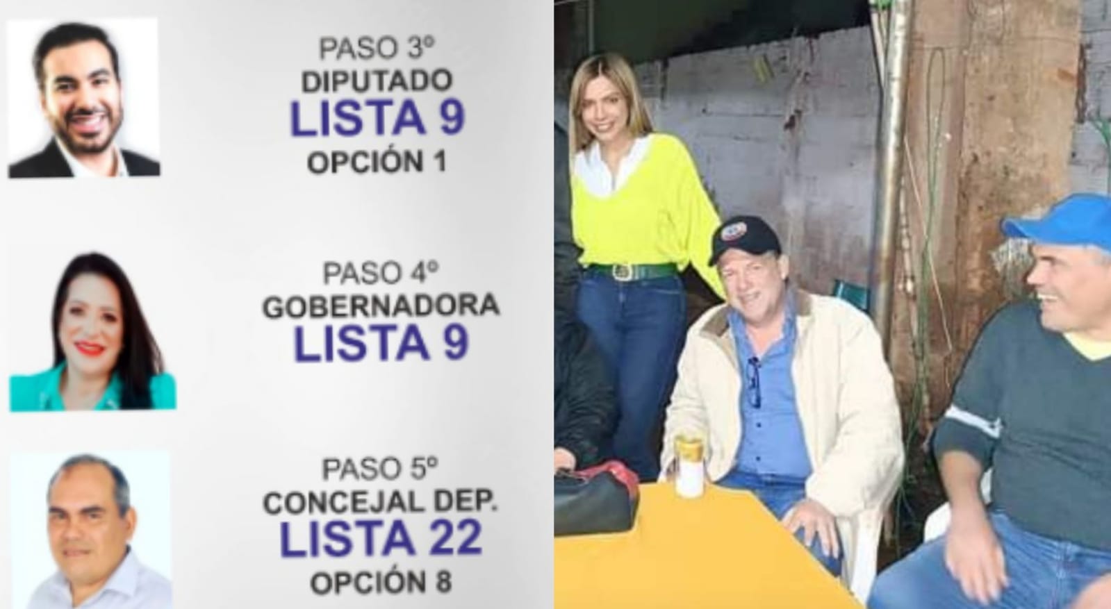 PLRA: Candidato de la lista 22 en Amambay va votar por la lista 9 y no por el "Pinocho y Malou"