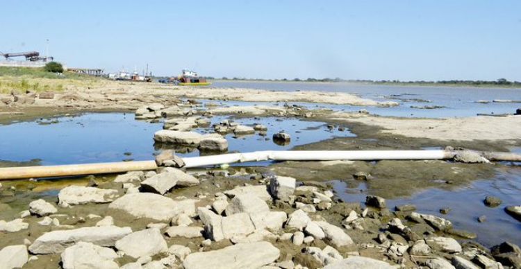 El río Paraguay continúa bajando y pone en riesgo la navegabilidad
