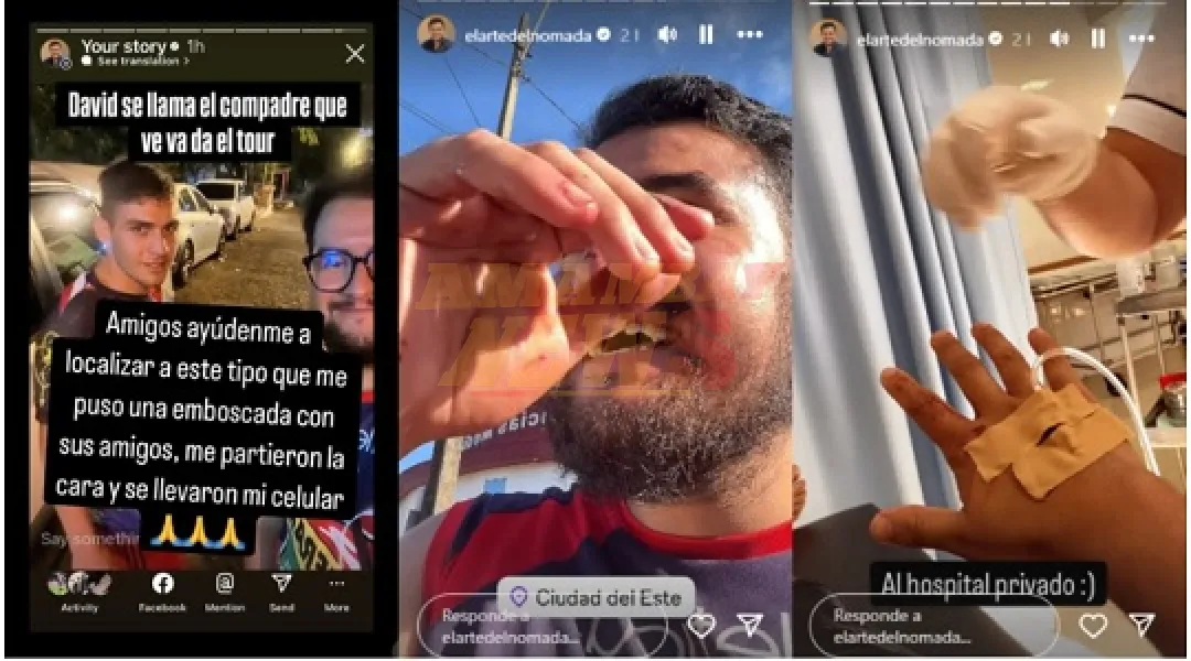 Influencer mexicano sufre violento asalto en Ciudad del Este