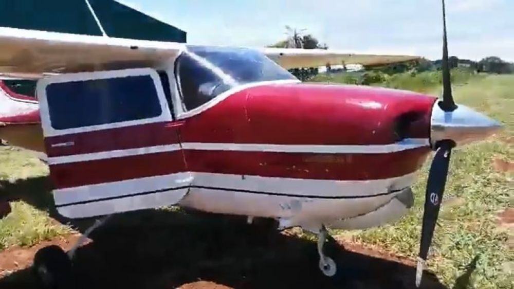 Incautan aeronave utilizada supuestamente para el narcotráfico en Cerro Coraí