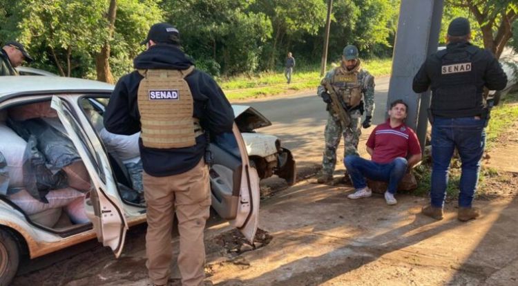 Detienen en Encarnación a un hombre con una importante carga de marihuana