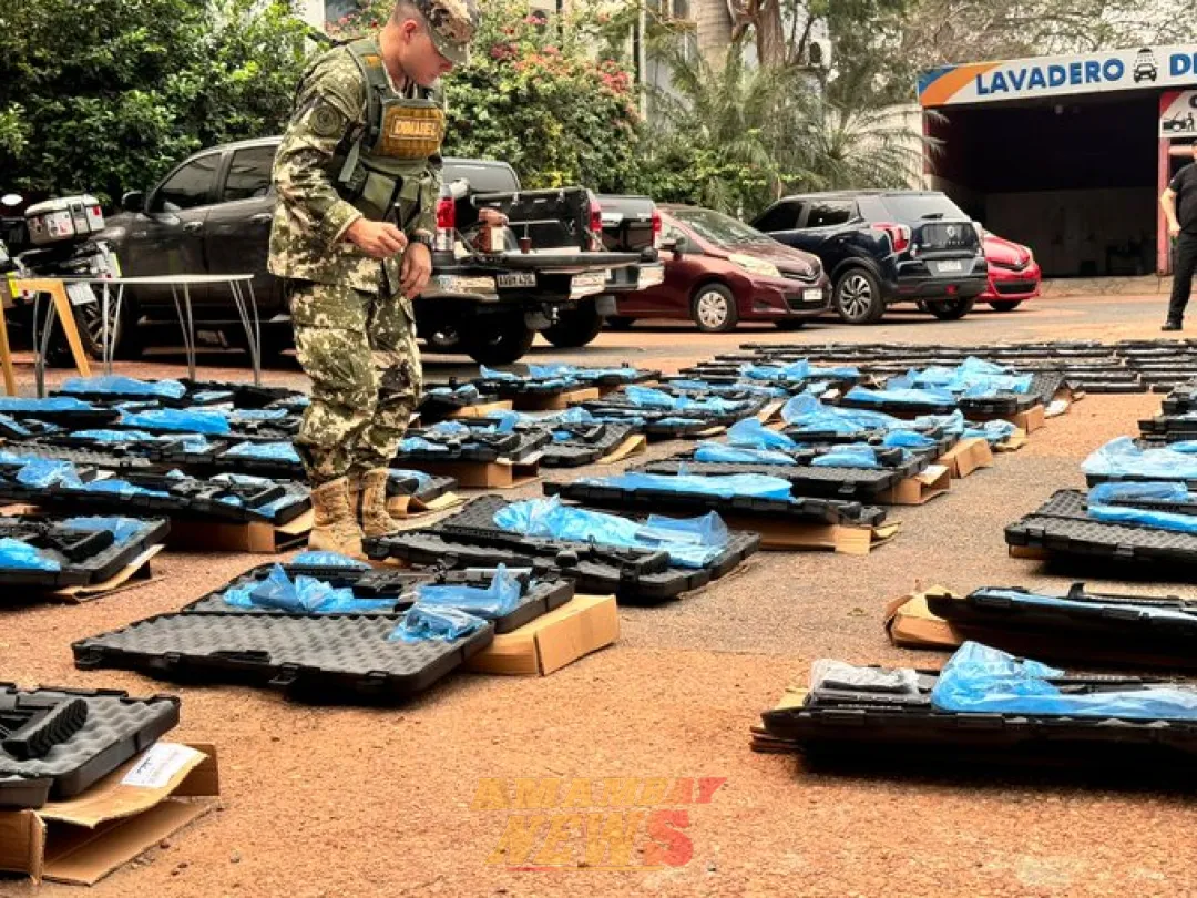 Importadores fueron imputados tras desaparición de más de 2.000 armas, que habrías sido traficadas al Brasil