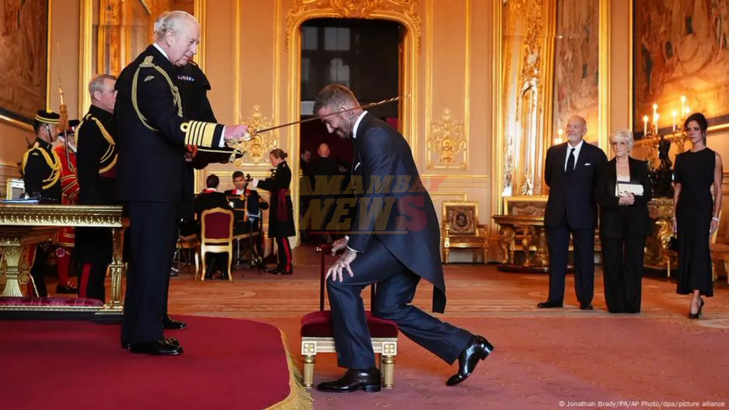 David Beckham, nombrado caballero en el Castillo de Windsor