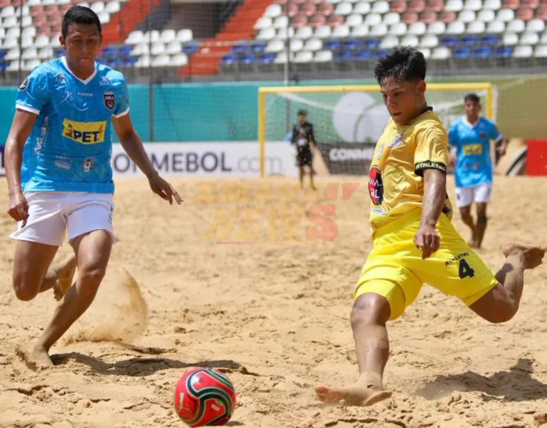 Triple éxito guaraní en el arranque de la Libertadores de futbol playa