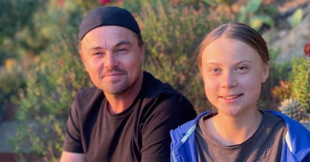 Greta Thunberg y Leonardo DiCaprio finalmente se conocen