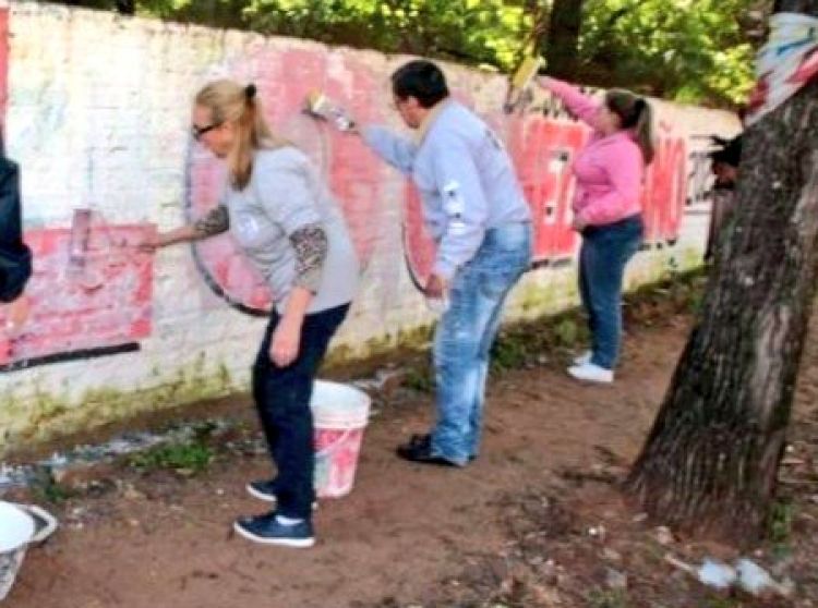 Retiran propaganda electoral extemporánea en la ciudad de San Lorenzo