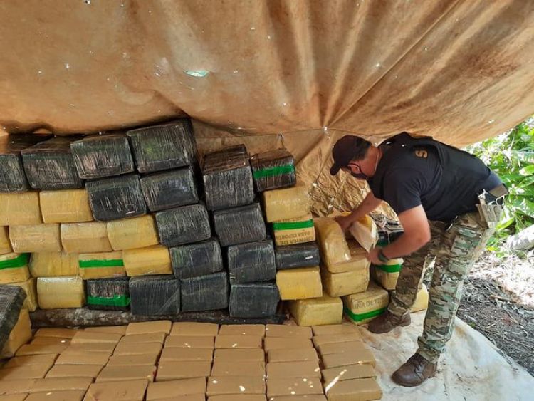 Incautan más de una tonelada de marihuana en Yby Pytá