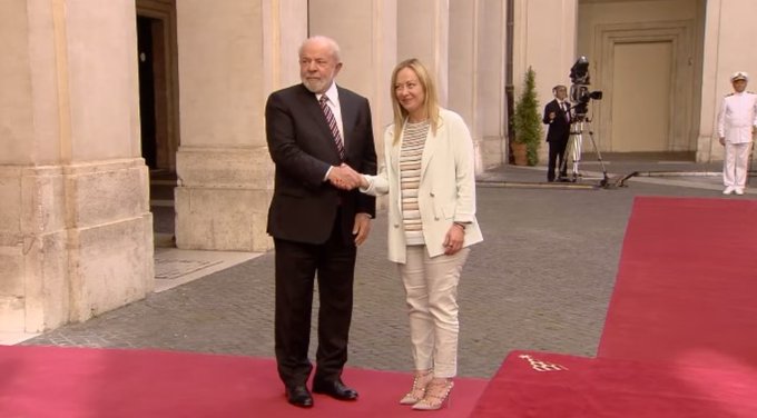 Meloni y Lula abordan en Roma la guerra de Rusia en Ucrania