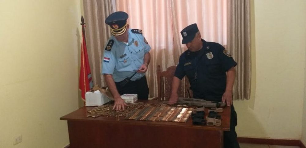 Cae supuesto traficante de armas con más de 1.000 cartuchos y fusiles en Pedro Juan
