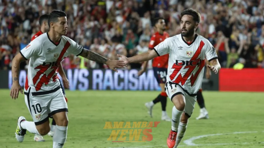 El Rayo da la bienvenida a James remontando a Osasuna