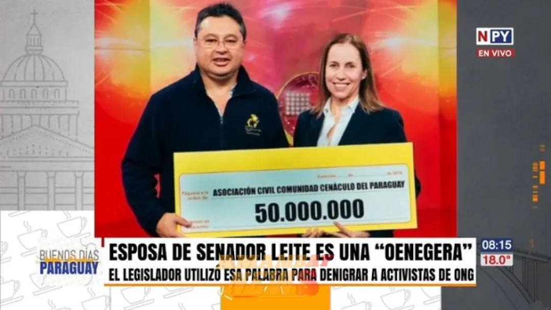 Esposa de Leite también es “oenegera”